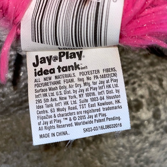 Flip A Zoo Caleb Cat Pink White Sawyer Mouse Gray Pink All Ages 18" Long 2015 - Picture 9 of 9